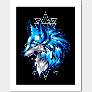 wolf cute Posters and Art